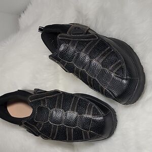 Dr Comfort Edward X-Depth Shoes  Black Adjustable Diabetic Men Size 13 W